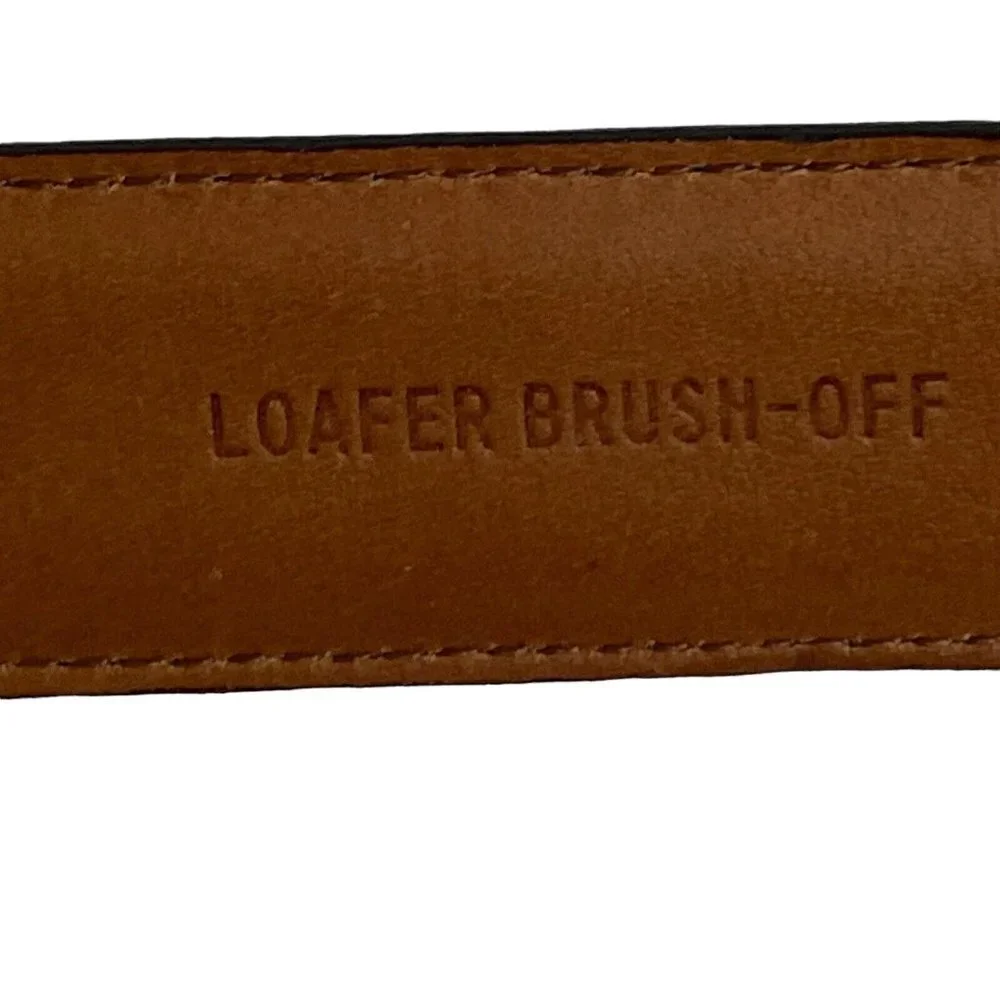 Bally Men's Designer Belt Sz 38 Loafer Brush Off Whiskey‎ Brown Leather